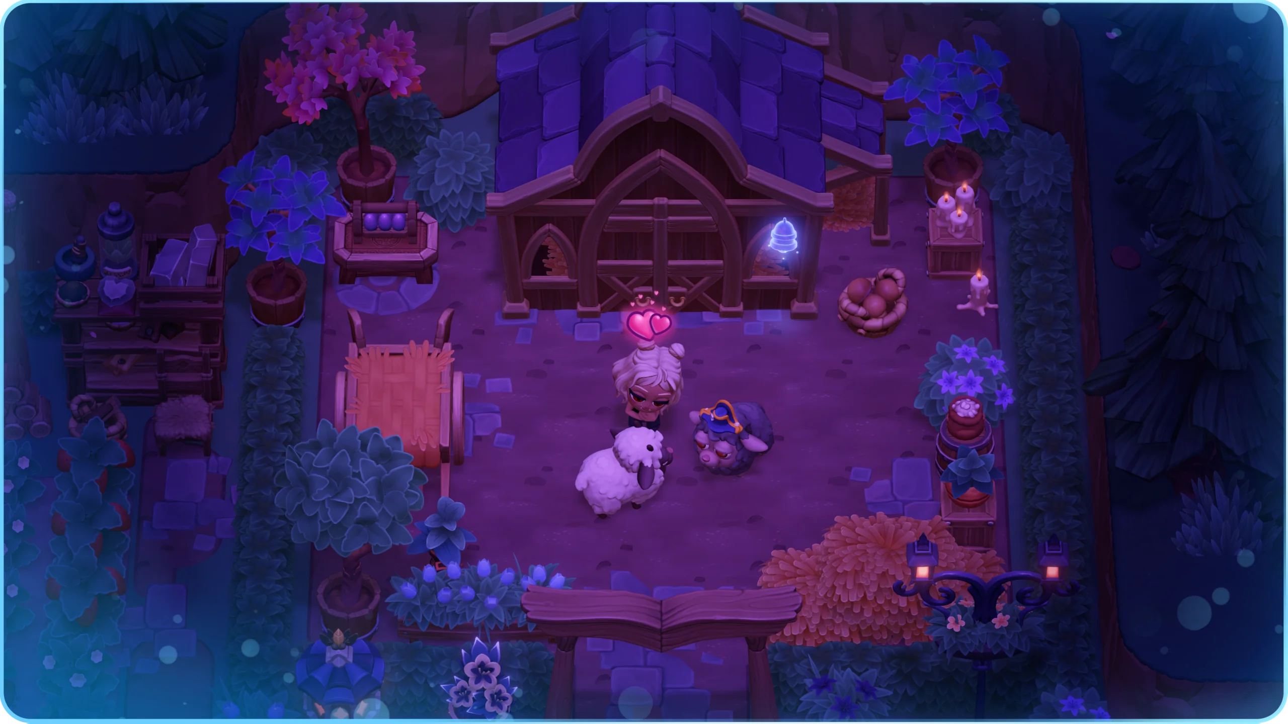 Moonlight Peaks magical animals — Draculamb and Hellkitten from official website